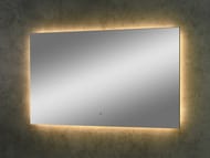Зеркало Континент Trezhe (1200х700) ореольная LED подсветка 2700K, бесконтактный сенсор