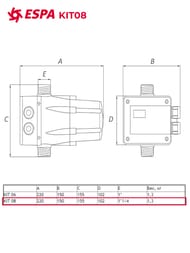 Блок управления ESPA KIT08, контроль потока, 1.1/4",  4000000915