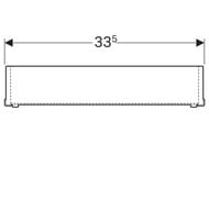 ������� ��� ����� Geberit Acanto (150x69x333) ����: ��� ������ 500.648.00.2