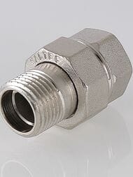 Американка VALTEC  1/2" НВ латунь никелированная VTr.341.N.0004