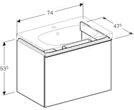    Geberit Acanto (740x535x476) ,   500.611.JK.2