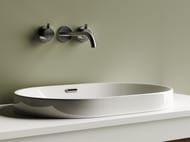 Раковина встраиваемая сверху Ceramicanova Element 600х400х195 овальная, перелив, белый CN5020