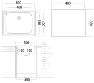����� ������� Ukinox Classic 500�400 ������� ����. ����� 0,6��, ���� 1 1/2, CLM 500.400 --T6C 1C