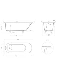 ����� ������������ Salini Ornella (1700�750�600) ���.������, S-Sense, ������ ��������� 102311GF