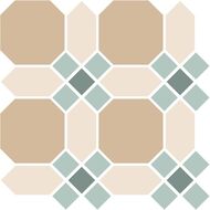 Керамогранитная плитка Top Cer Belfast Stand. (294х294) бежевая+зеленая (кв.м.)