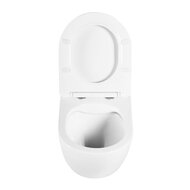 Унитаз подвесной BelBagno UNO (360x482x360) безободковый, сиденье с микролифтом, белый BB3105CHR/SC