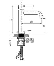 Смеситель для раковины Vincea Вилла (Villa) VBF-1VL1MB однорычажный, черный — изображение 3