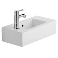Рукомойник DURAVIT VERO 500х250х150 отверстие под смеситель слева, перелив 0703500009