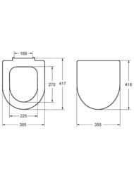 ������� Roca The Gap Round ���������, ������, ������� ������, ������� ������, ��������� 801D12007