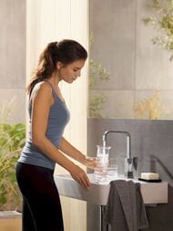 Смеситель Hansgrohe Metropol 32511000 для умывальника, однозахватный, клапан push-open, хром — изображение 2