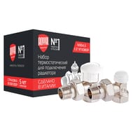 #Набор термостатический для радиатора угловой ROYAL THERMO 1/2" М30х1,5, RTE 07.009