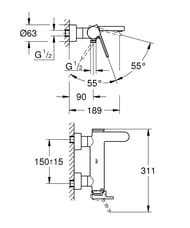  Grohe Plus   , ,  33553003