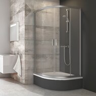 Душевой уголок RAVAK BLIX BLCP4-80 SABINA (800х800х1750) раздвиж. двери, стекло, сатин+Транспарент