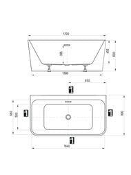 ����� ��������� RAVAK FREEDOM D 170x80 ����������, �������������, �����