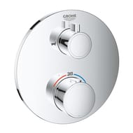 Смеситель Grohe Grohtherm 24077000 термостат для ванны, переключатель 2 режима, внешняя часть, хром