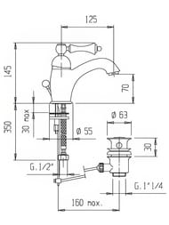 ��������� CEZARES MARGOT-LSM1-02-Bi ��� �����������, ������ ������, ������/����� �����