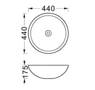 �������� ��������� ������� 440�440�175 ���� ��������� ��� ����, ����� ���. AQ5354-MG
