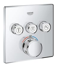 Смеситель Grohe Grohtherm SmartControl 29126000 термостат, 3 выхода, внешняя часть, хром