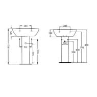 Пьедестал для умывальника Ideal Standard OCEANE белый W306201