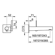 ��������� ��� �������� Keuco IXMO PURE 243 ��,������������,�������������,������ ���. 59516372102