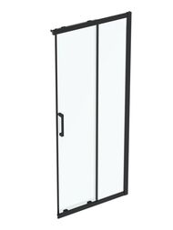 Дверь душевого уголка Ideal Standard CONNECT 2 (900х1950) откатная, стекло прозрачное/матовый черный K9261V3