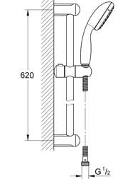 ����� ���������� Grohe Eurosmart 2015 ��� ����� � ��������, � ������� ����������, ���� 124446