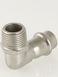 Пресс угольник VALTEC 22х3/4"Н, 90° нерж. сталь, VTi.953.I.002205