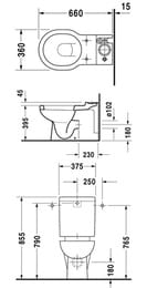 ������-������� DURAVIT FOSTER 375�660�855 ������������� ������, ������ ����� 017609
