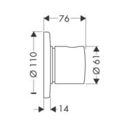 Hansgrohe ��������/������������� ������� Trio/Quattro S �������� ������� 15932