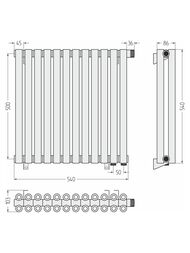 ������� �����-00 ������ �������� 500�540 (12 ����) ����.�����, EU50 �����/������, 3/4", 00-0322-5012