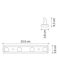 ������ ��� ������ WasserKRAFT Kammel K-8374WHITE 4 ������, ���������, ����: �����
