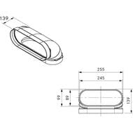 ����� BORA Ecotube 90� �������, ������������ EFBV90/1