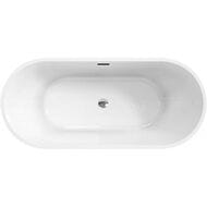 Ванна акриловая BelBagno BB701-1600-730-K (1600х730х580) отдельностоящая, белый