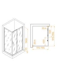 ������� ������ RGW Passage PA-245B (1000�800�1900) ������ 6�� ����������/������ 410824580-14