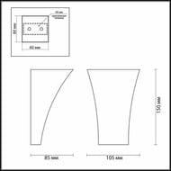 ��������� ���������� Odeon Light Gips 3882/1W, �����