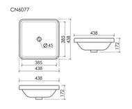 �������� �������. ������ Ceramicanova Element ����-������� ���������� ����� 438x438x172 �� ����� CN6077