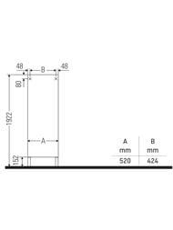 ����� Duravit Brioso (520�360�1770) 4 �����, ����� ������, ����� ������ BR1331R1022