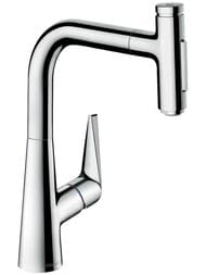 Смеситель Hansgrohe Talis Select M51 для кухни 220 вытяжной излив, хром 73868000 — миниатюра 1