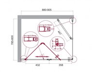   BelBagno Albano (880-905x785-800x1950) ASH-1-90/80-C-Cr  /