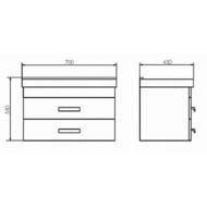 ����� COMFORTY �������-70� (700�550�450) ���������, � ���������, ��� ����� ������� 00-00005792