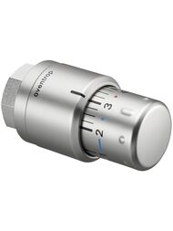 Термоголовка Oventrop "Uni SH" Edelstahl  М30х1,5, жидкостная, матовая сталь,  1012085 — миниатюра 1