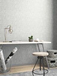 Обои виниловые на флизелине Marburg City Glam 32307 (1,06х10,05) геометрия, белые (рул.)