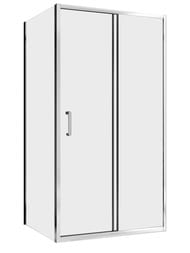 Душевой уголок ABBER Schwarzer Diamant AG30120H-S80 (1200х800х1950) стекло 6мм прозрачное/хром — миниатюра 1
