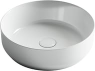 Раковина накладная Ceramicanova Element 390х390х120 круглая, без перелива, белый CN6022