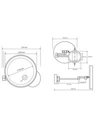  Bemeta White 112101144 d=160, , 5- , : 