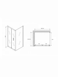 ������� ������ ABBER Sonnenstrand AG07090-S90 (900�900�1950) ������ 6�� ����������/����
