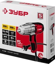 Гайковерт ударный ЗУБР, сетевой, 350 Вт, 300 Нм, 1/2,  ГС-300