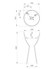 �������� ��������� ABBER Karbon 450�450�900 ���������������, ������ AK2003
