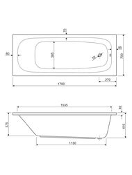 ����� ��������� CEZARES ECO-170-70-41-W37 1700x700x410��, �������������, ����: �����