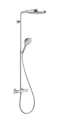 Душевая система Hansgrohe Raindance Select S 240 2jet Showerpipe с термостатом,хром/белый 27129400
